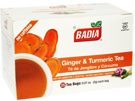 Badia Ginger & Turmeric 25 Tea Bags